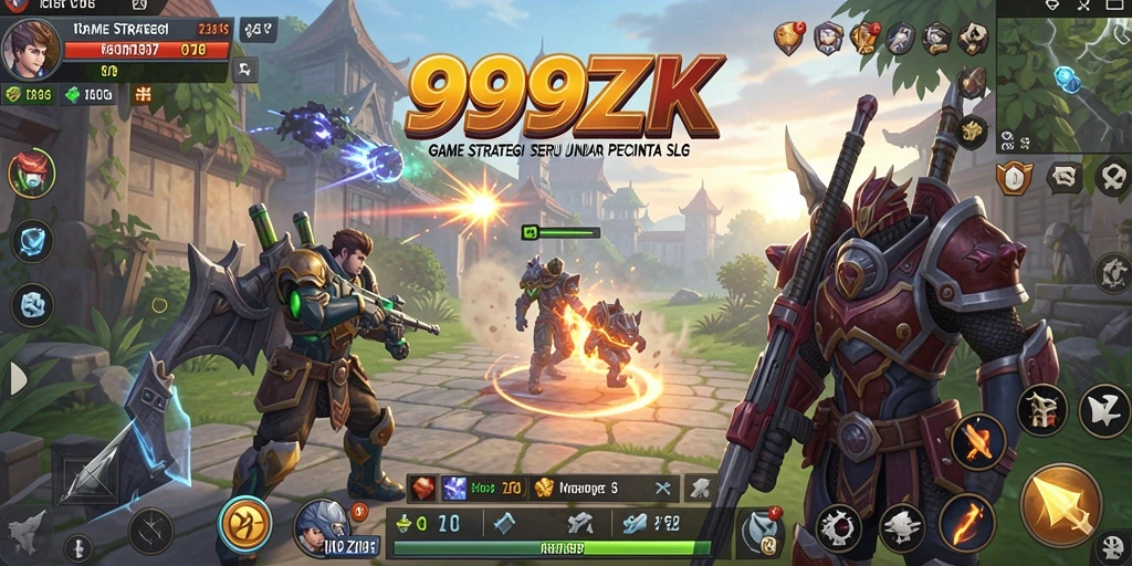 Tampilan layar permainan 999ZK dengan aksi SLG yang menarik.