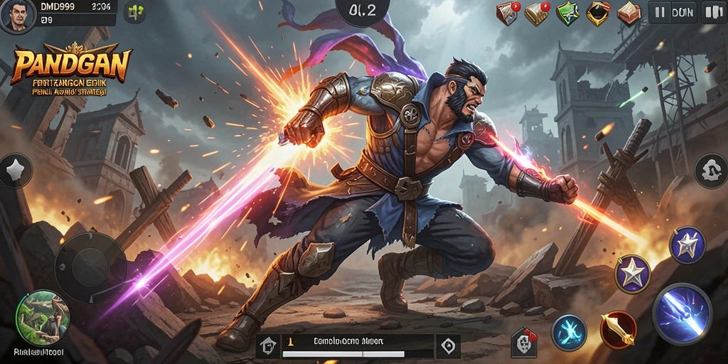 Tampilan gameplay DMD999 yang intens dan seru.