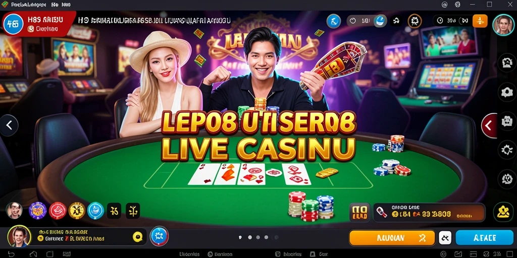 Screenshot H89 menampilkan dealer langsung dalam permainan seru Live Casino.