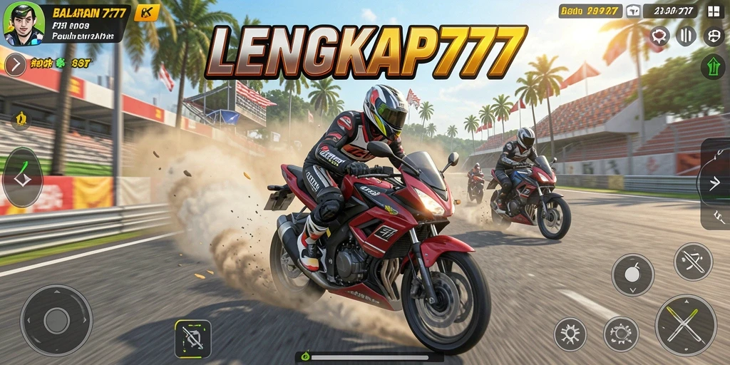 Gameplay seru di LENGKAP777 dengan balapan cepat.
