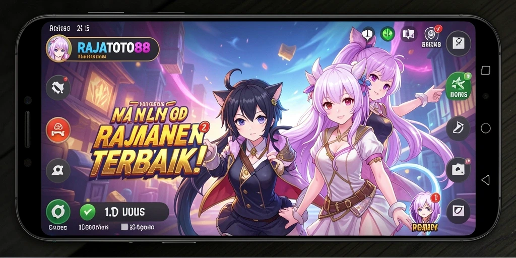 Tampilan gameplay yang mendebarkan di RAJATOTO88 dengan karakter Anime.