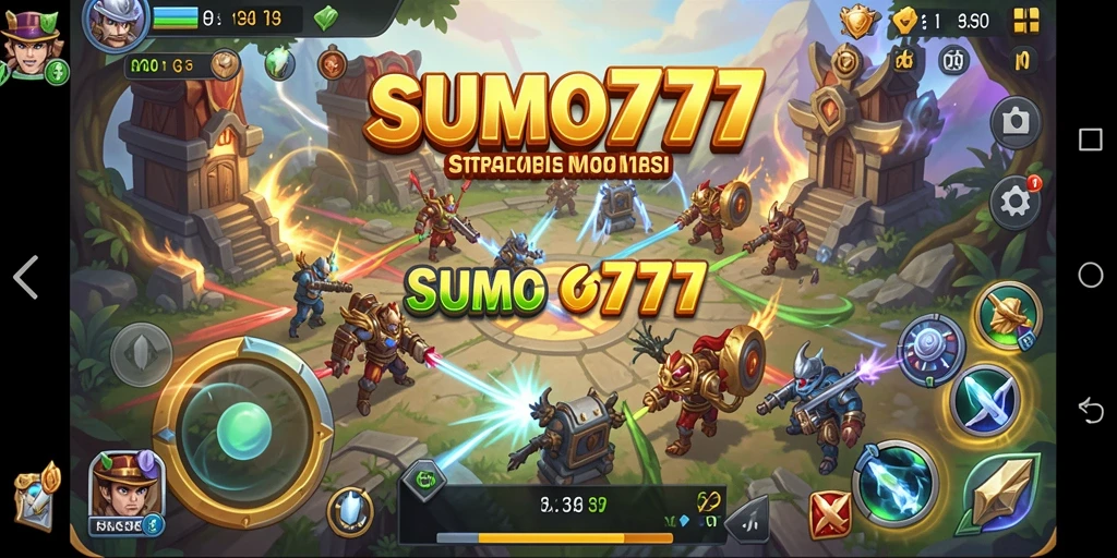 Tampilan gameplay seru dari SUMO777 yang memukau.
