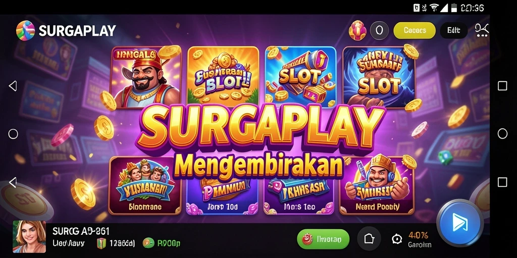 Tampilan gameplay menarik dari SURGAPLAY yang menggembirakan.