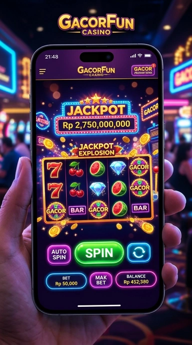Fitur pencarian yang memudahkan pengguna menemukan aplikasi gacorfun dengan cepat.